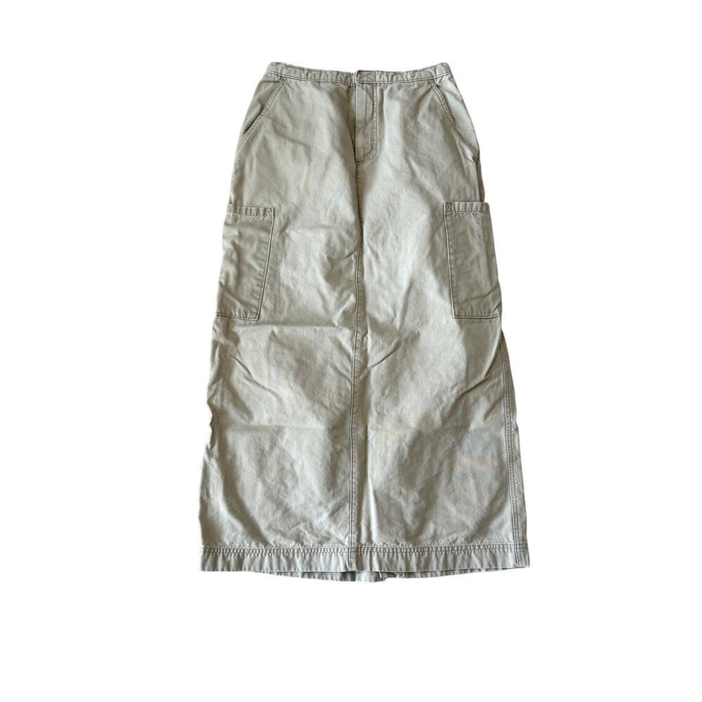 VTG 90s Gap Khaki Maxi Skirt Women's Size 2 - Picture 3 of 7